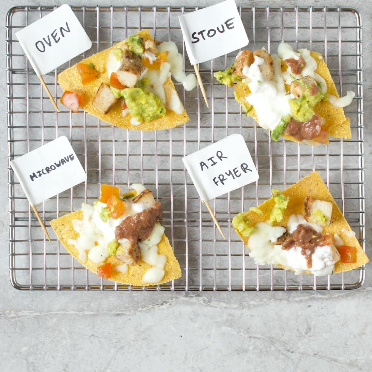 how to reheat nachos