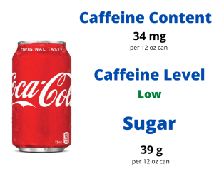 how much caffeine is in coke a cola