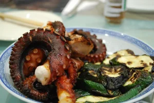 what does grilled octopus taste like