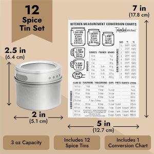 what size tin for storing spice