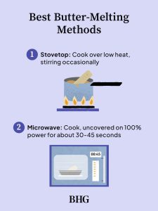 how to melt butter microwave