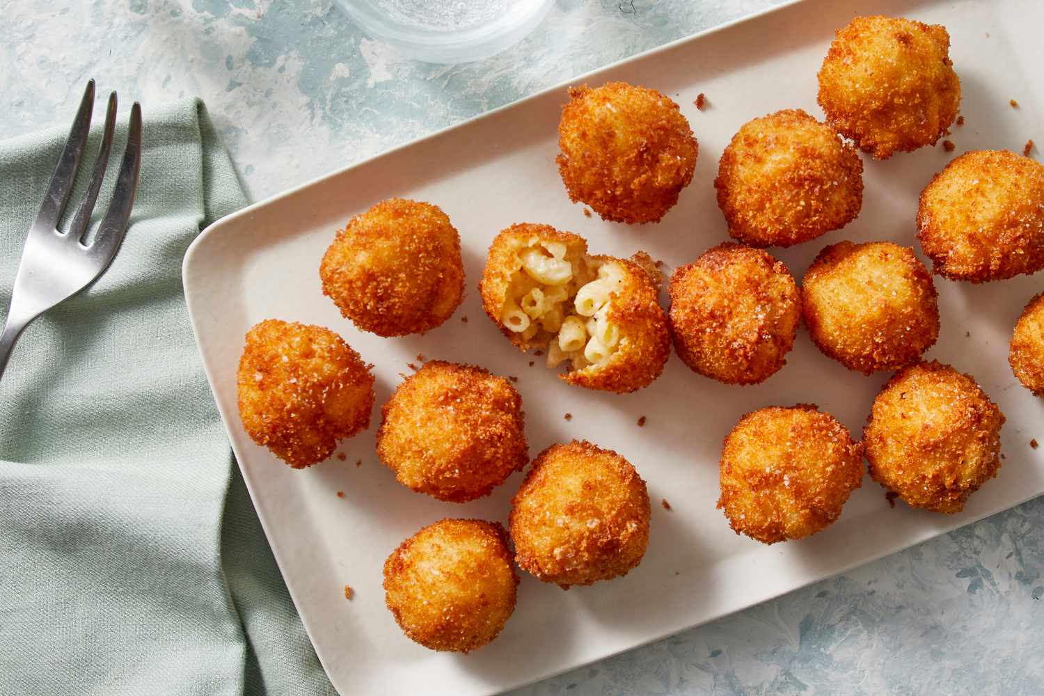 is one fried mac n cheese ball one cup
