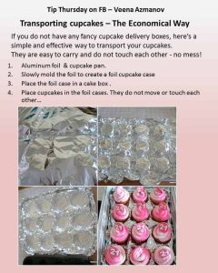 how to transport cupcakes