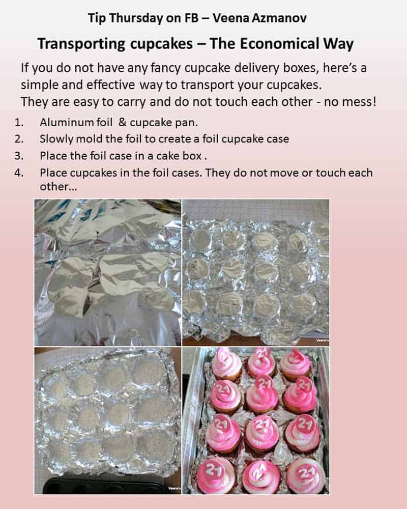 how to transport cupcakes