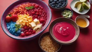 what color bowl should you eat red dyed food in