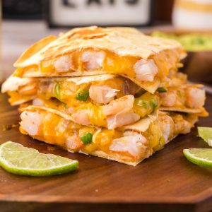 how do you make shrimp quesadillas