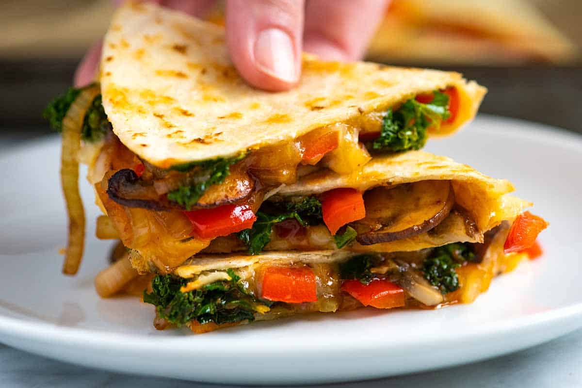 what vegetables go good with quesadillas