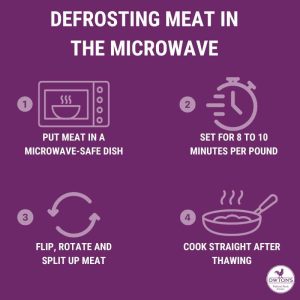 how to defrost in microwave