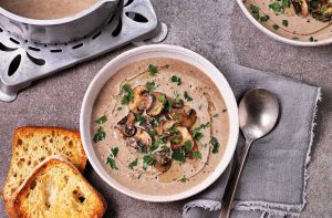 when to add mushrooms to soup