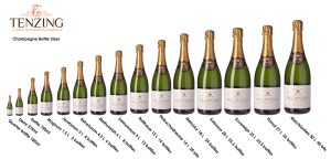how many ounces is a champagne bottle