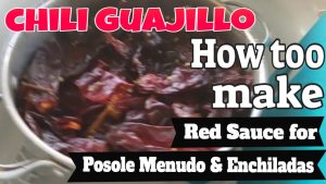 how to make red chili sauce for pozole