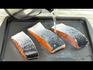 how to take skin off salmon