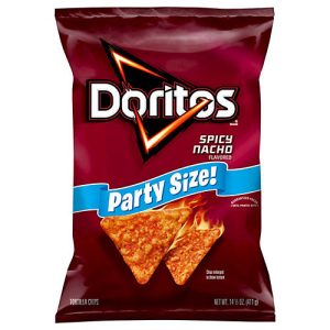 doritos nacho cheese family size bag