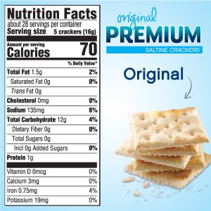 how many calories in saltine crackers