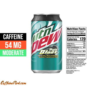 does baja blast have caffeine