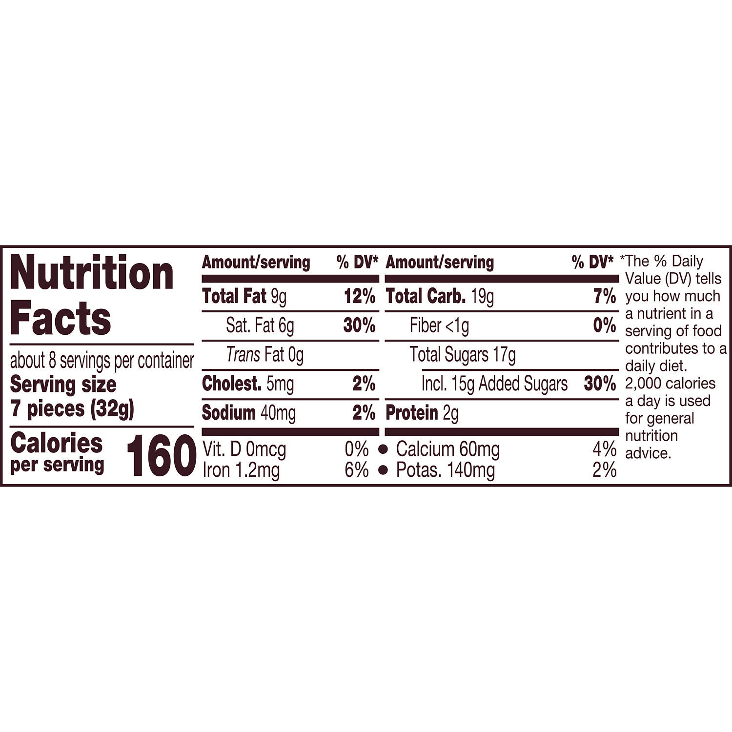 how many calories in a hershey kiss