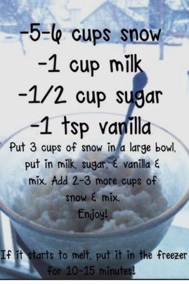 how do you make snow ice cream