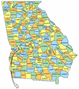 what region in georgia makes the most peaches