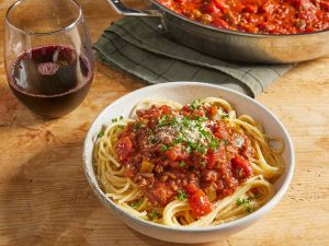 how to make ground beef and spaghetti
