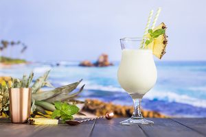 does pina colada have nuts