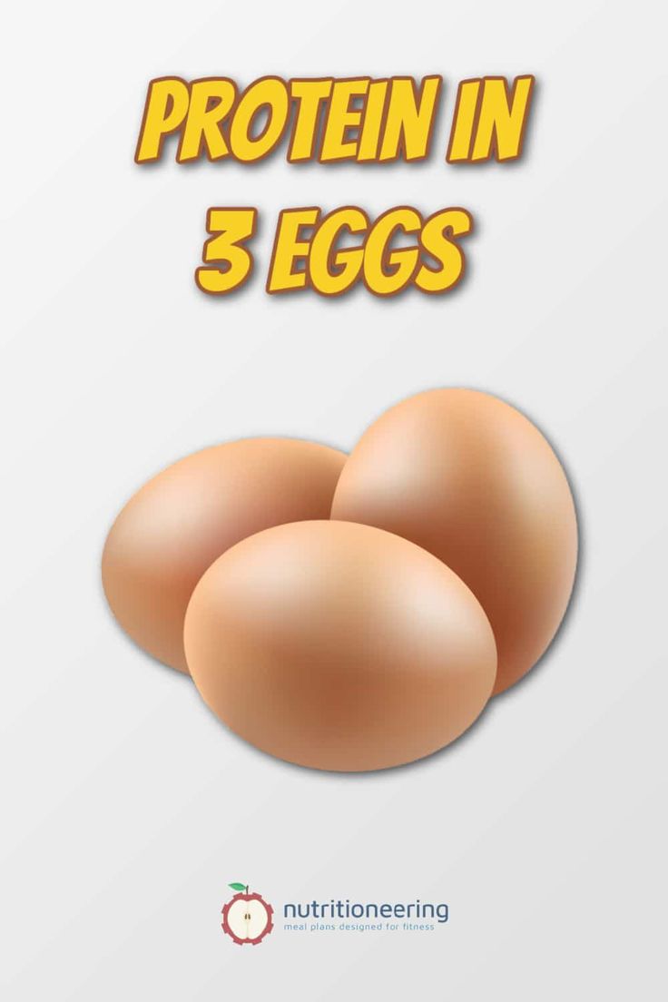 how much protein in 3 eggs