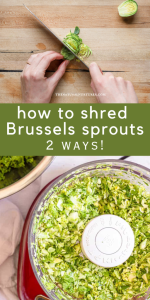 how to shred brussel sprouts