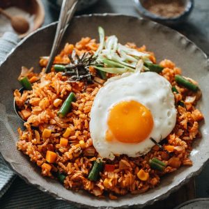 how to make kimchi rice