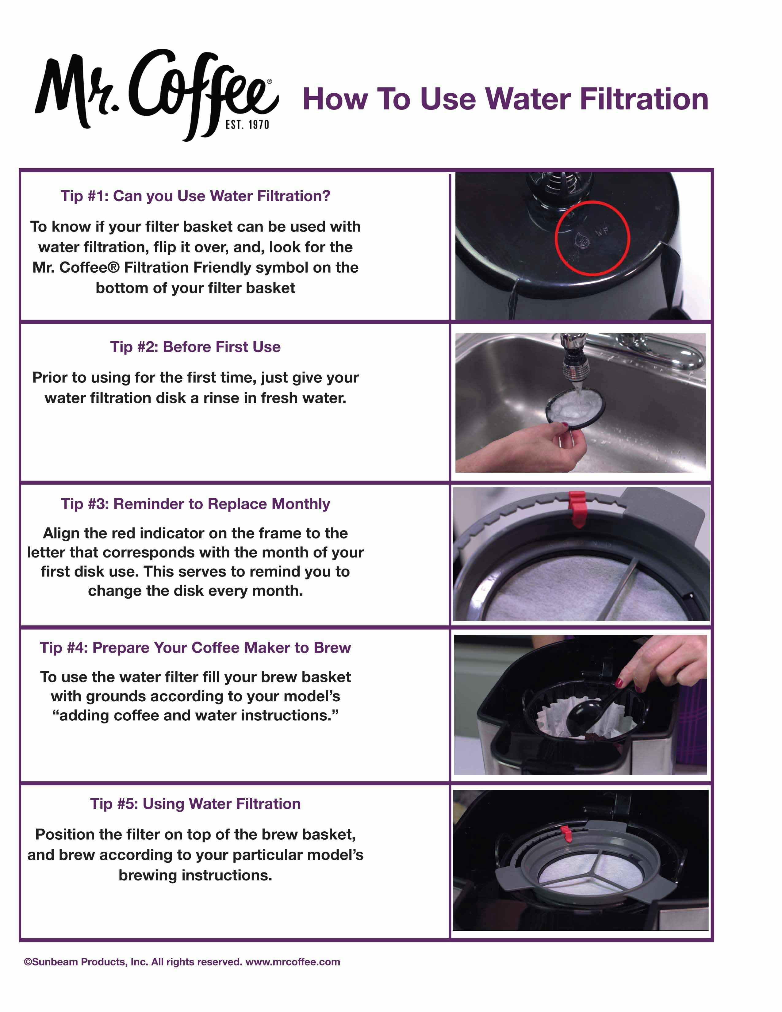 how to use mr coffee coffee maker