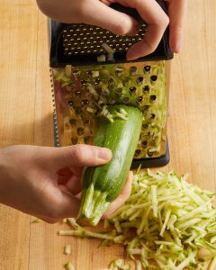 how to shred zucchini