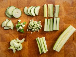 how to dice cucumber
