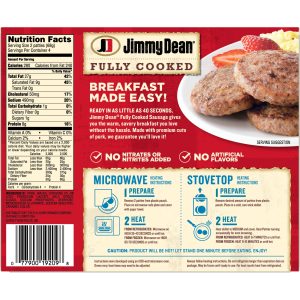 how many calories in a sausage patty
