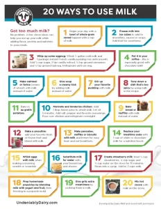 how many ways can you use dairy