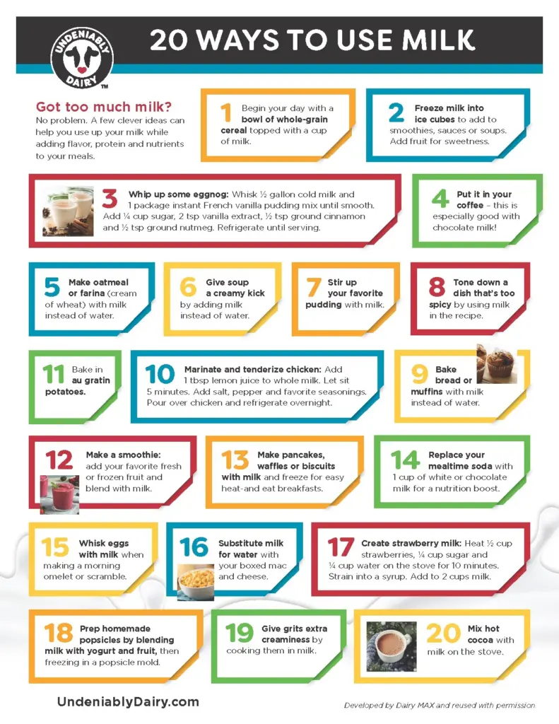 how many ways can you use dairy