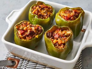 how long to bake stuffed peppers
