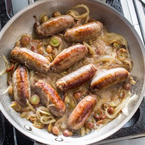what to cook italian sausage with