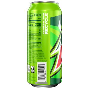 how much iron is a can of mountain dew