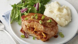 how to cook pork loin chops stuffed with bacon cheddar