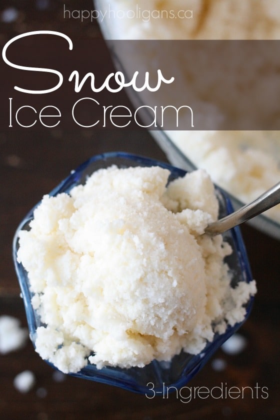 how to make snow ice cream