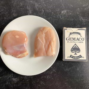 how much chicken is 3 oz