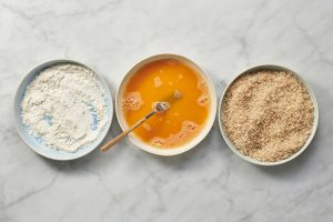 is it ok to flour egg and breadcrumbs