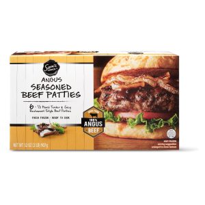 are black angus seasoned beef patties healthy