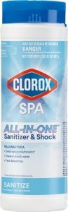 is clorox all in one hot tub chlorine free