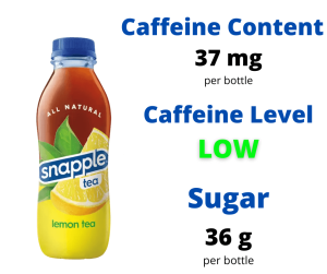 does snapple have caffeine