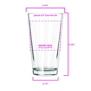 how many ounces in a pint glass