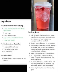 how to make strawberry acai refresher