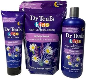 is dr teal’s kids melatonin bath safe for toddlers