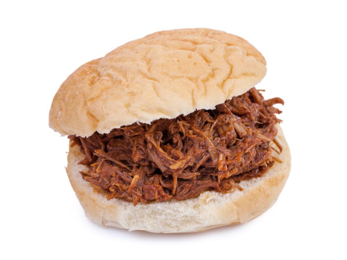 how many calories is in one pulled prok sider