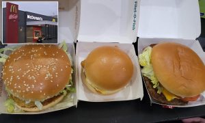 have fast food hamburgers gotten smaller