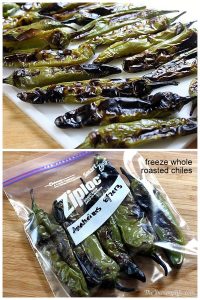 how do you freeze uncooked hatch peppers
