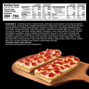 how many calories is in french bread pizza